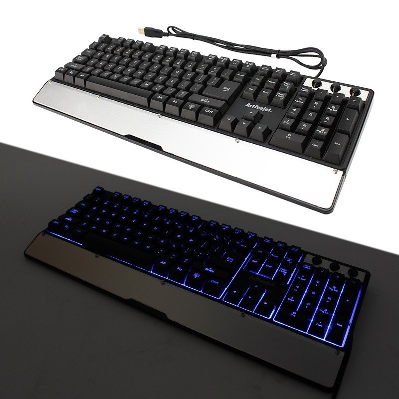 Tastatura gaming iluminata, interfata USB