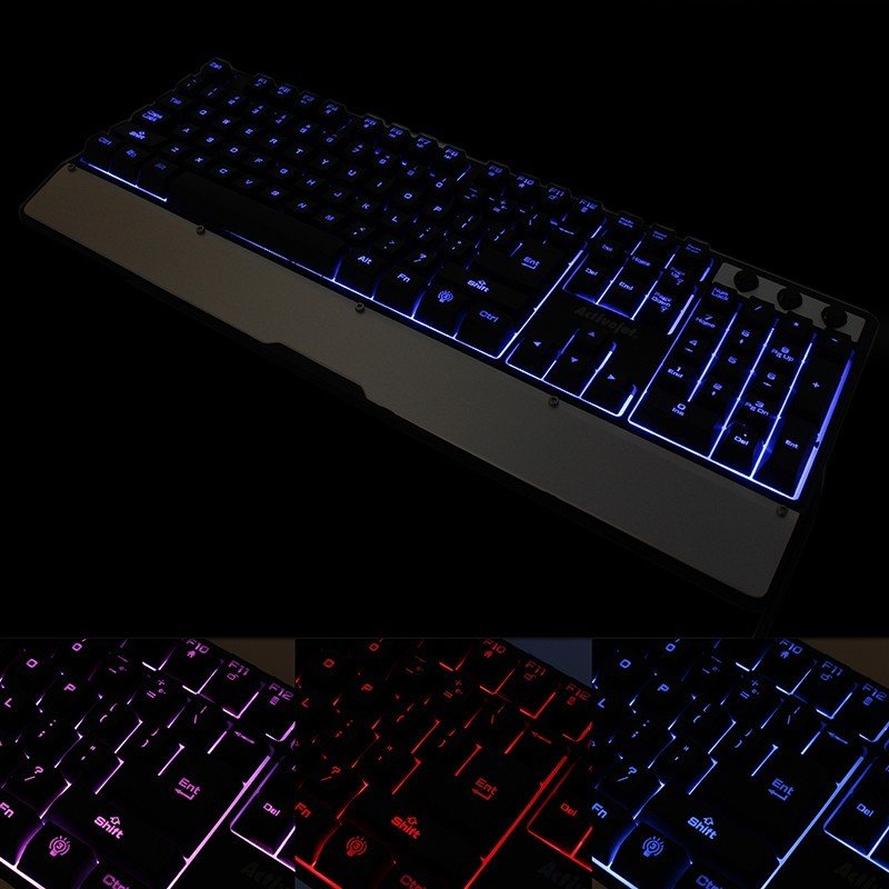 Tastatura gaming iluminata, interfata USB